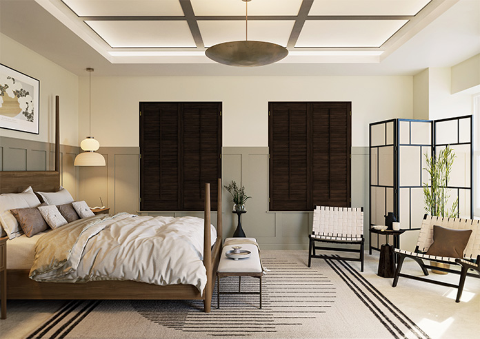 Kensington, Antique Walnut - Full Height Twist&Fit Plantation Shutter - Image 10